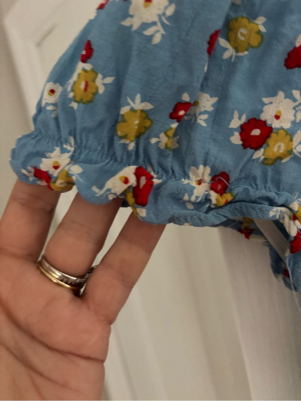 Faithfull the Brand Blue Floral Midi Dress - Picture 4 of 7